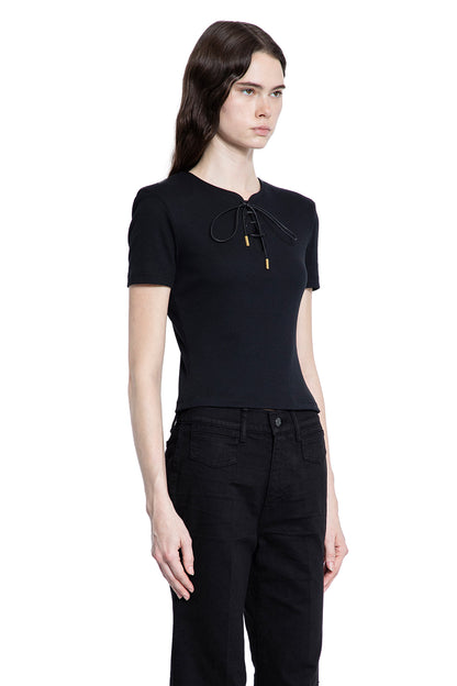 GIVENCHY WOMAN BLACK T-SHIRTS & TANK TOPS