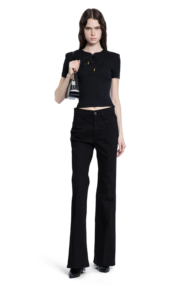 Rib Jersey Lace-Up Top - Antonioli.eu