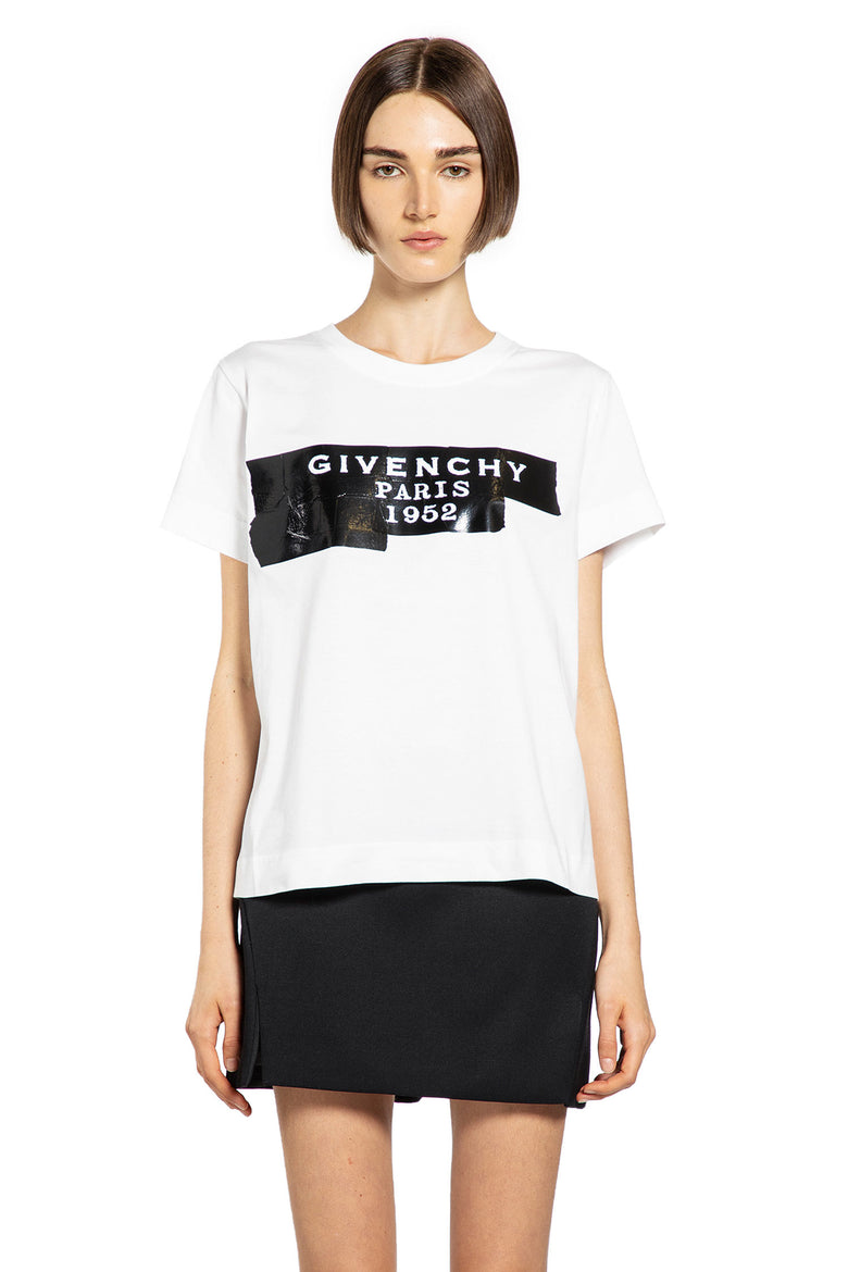 GIVENCHY WOMAN WHITE T-SHIRTS & TANK TOPS