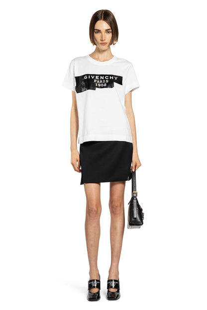 GIVENCHY WOMAN WHITE T-SHIRTS & TANK TOPS