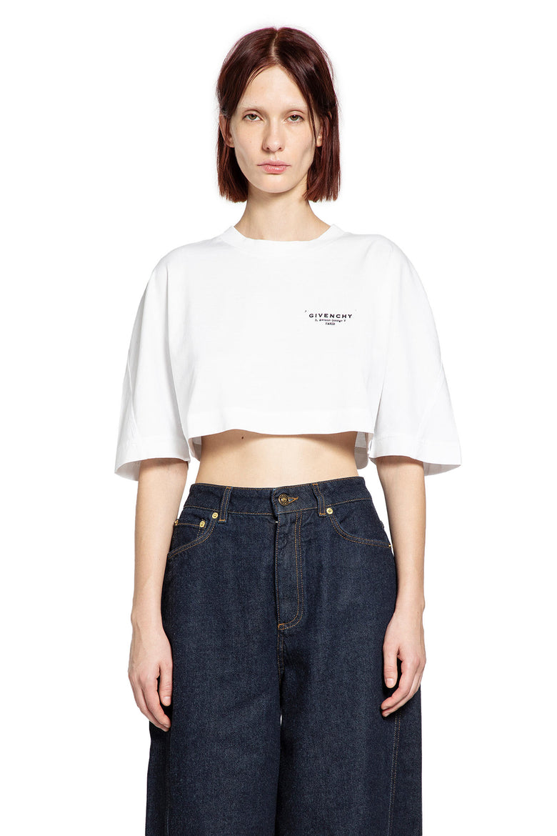 Givenchy Stamp Cropped T-Shirt