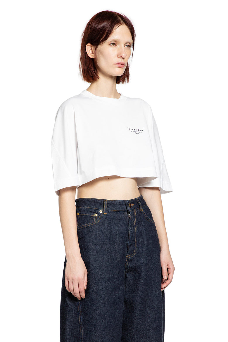 Givenchy Stamp Cropped T-Shirt