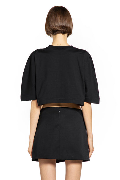 GIVENCHY WOMAN BLACK T-SHIRTS & TANK TOPS