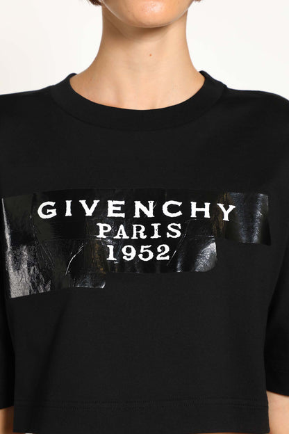 GIVENCHY WOMAN BLACK T-SHIRTS & TANK TOPS