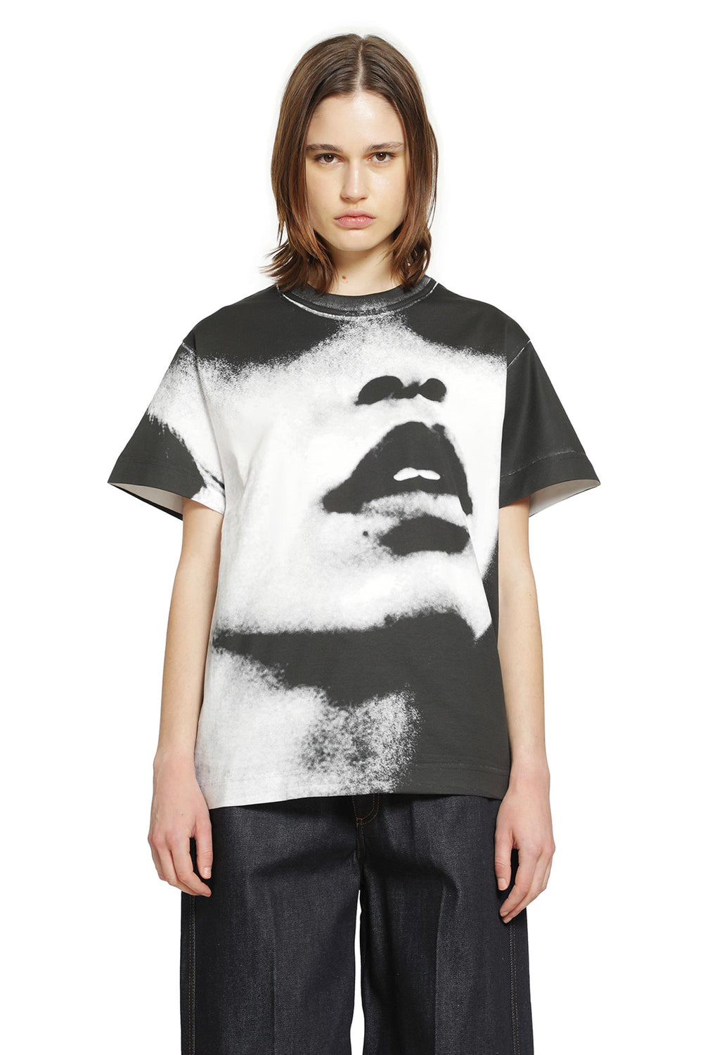 GIVENCHY Portrait Print Boxy T-Shirt woman