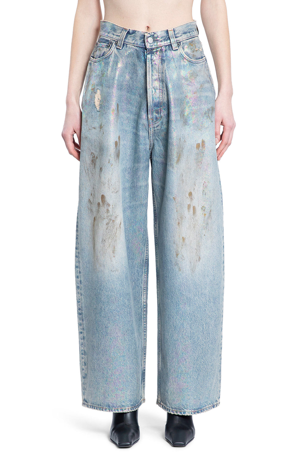 ACNE STUDIOS WOMAN BLUE JEANS