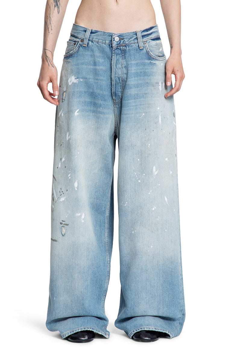 ACNE STUDIOS WOMAN BLUE TROUSERS