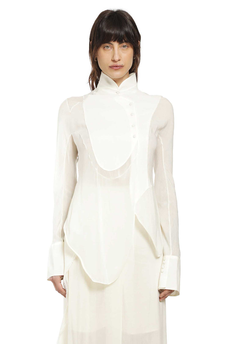 YEHUAFAN Cotton And Silk Shirt woman