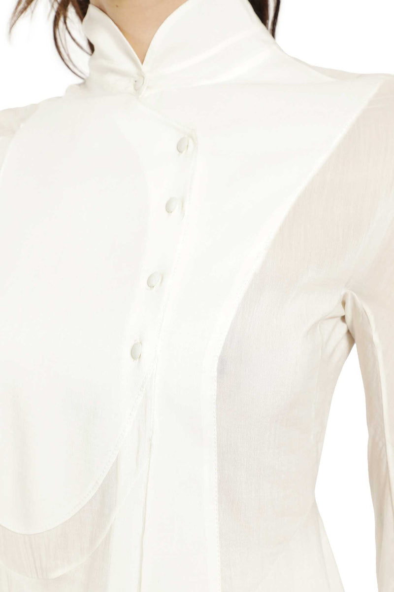 YEHUAFAN Cotton And Silk Shirt woman