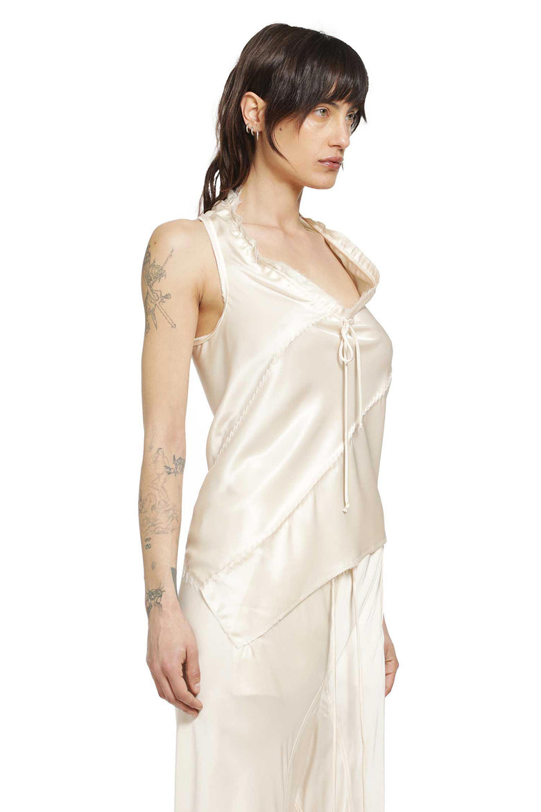 Silk Satin Sleeveless Top