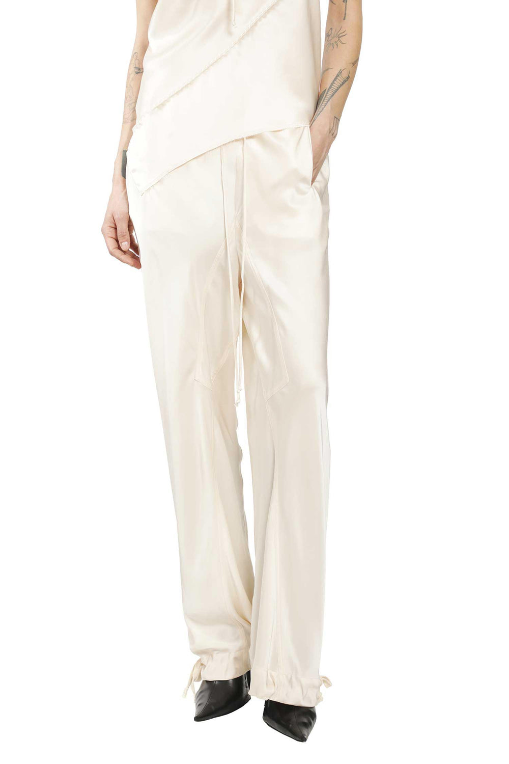 YEHUAFAN Satin Pants woman