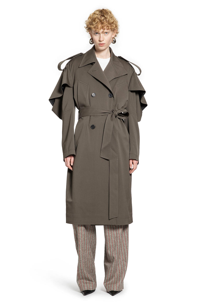 Transformable Wool Blend Trench Coat - Antonioli.eu