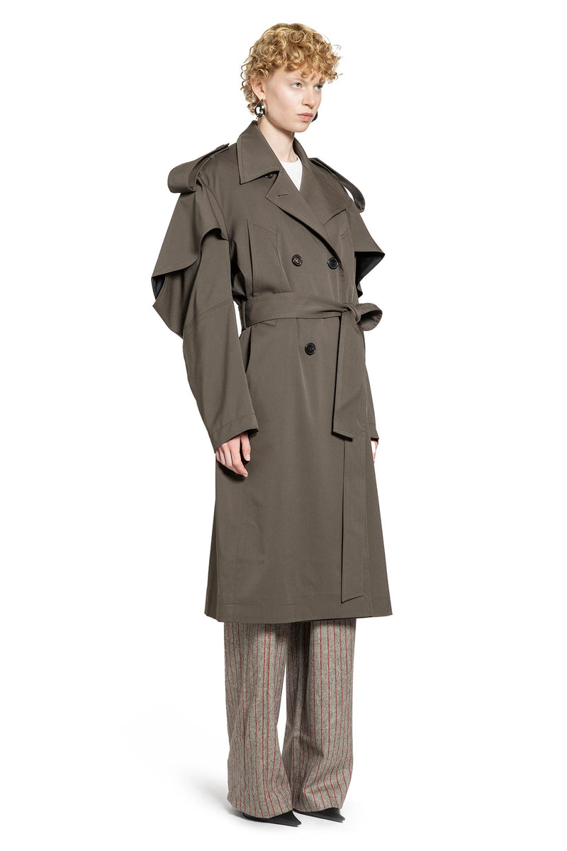 Transformable Wool Blend Trench Coat - Antonioli.eu
