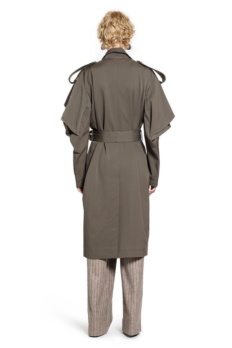 Transformable Wool Blend Trench Coat