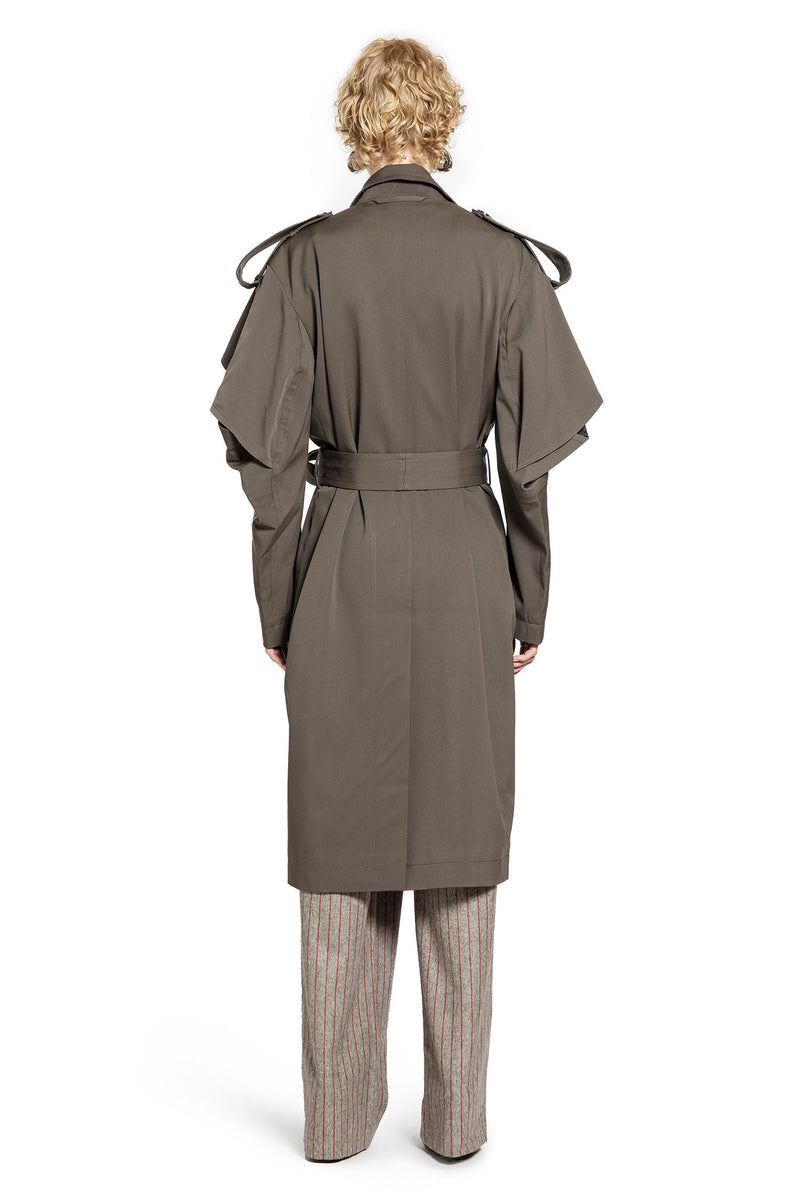 Transformable Wool Blend Trench Coat - Antonioli.eu