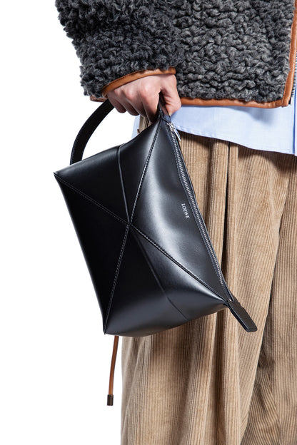 LOEWE MAN BLACK TOP HANDLE BAGS