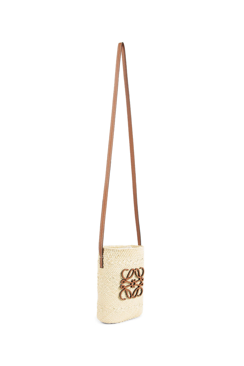 Square Pocket in Iraca Palm and Calfskin