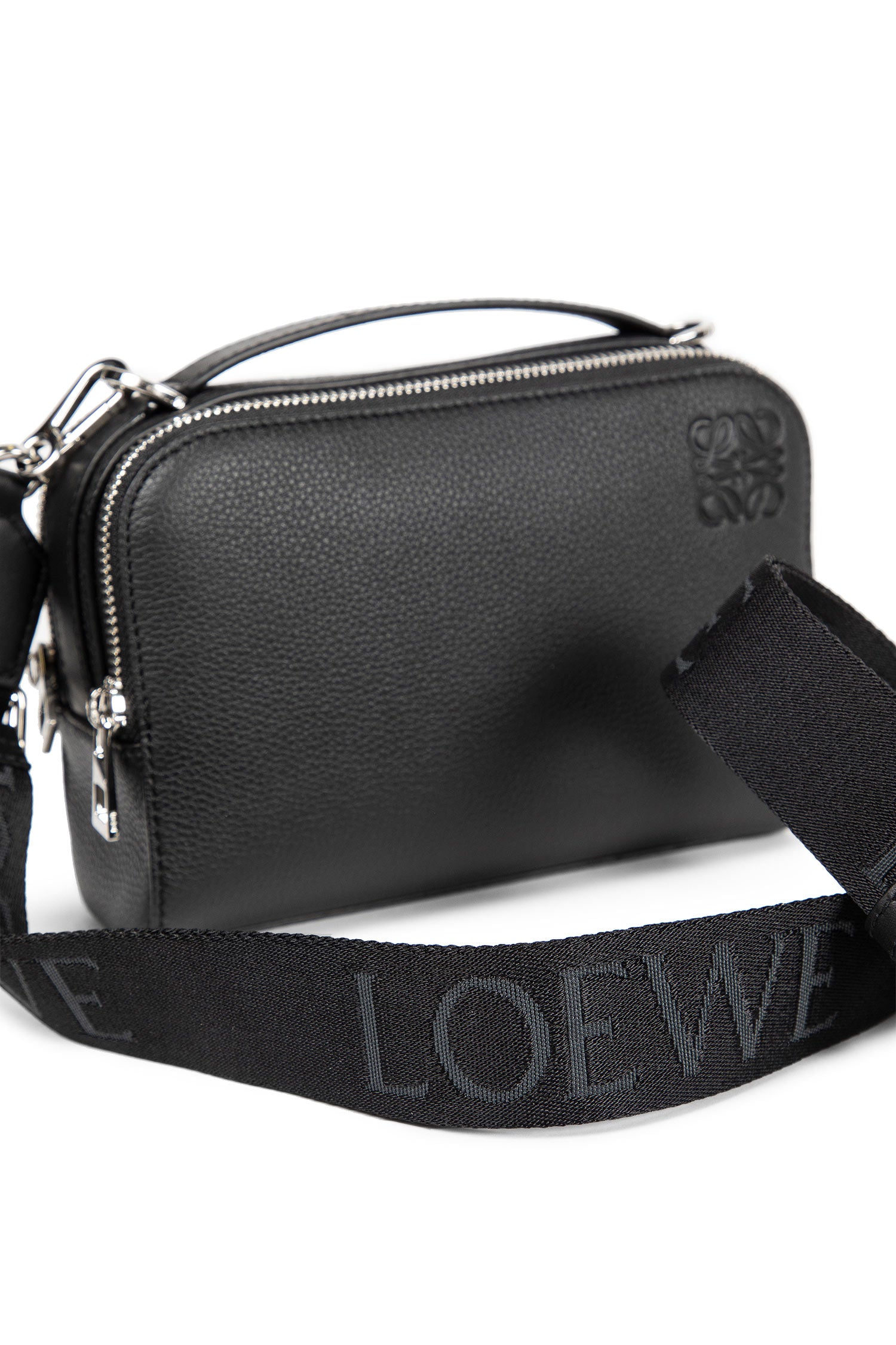 Mini Camera Crossbody bag in soft grained calfskin