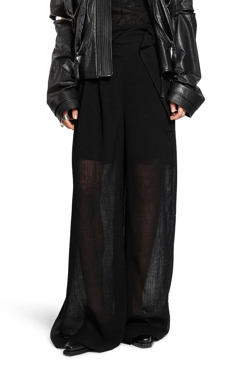Nylon Sheer Wide Leg Pants - Antonioli.eu
