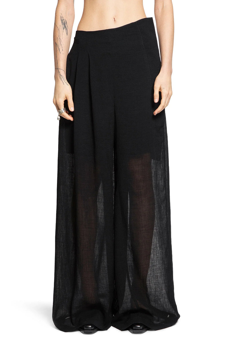 Nylon Sheer Wide Leg Pants - Antonioli.eu