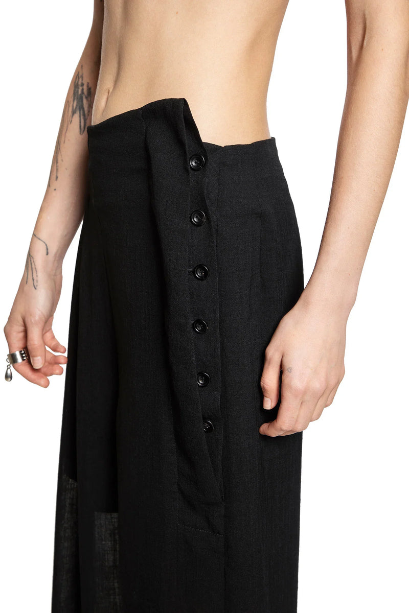 Nylon Sheer Wide Leg Pants - Antonioli.eu