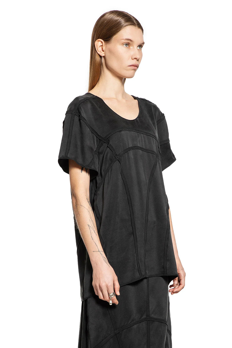 Overlock Silk Satin T-Shirt - Antonioli.eu