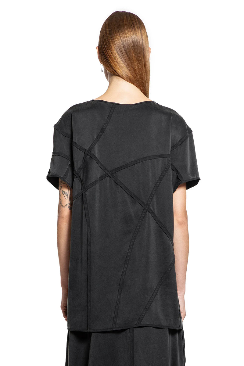 Overlock Silk Satin T-Shirt - Antonioli.eu
