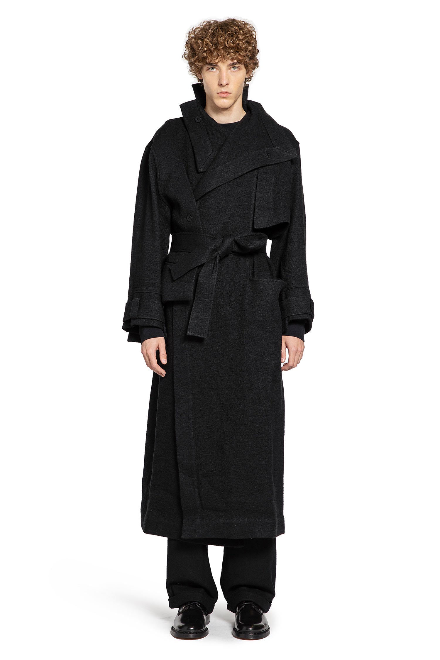 YEHUAFAN Brushed Wool Coat man