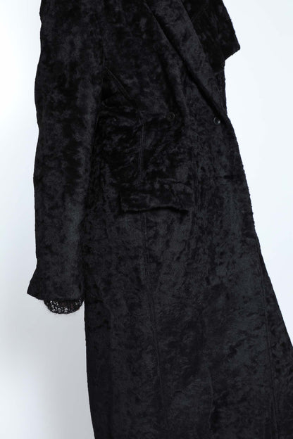 Asymmetric Alpaca Silk Coat