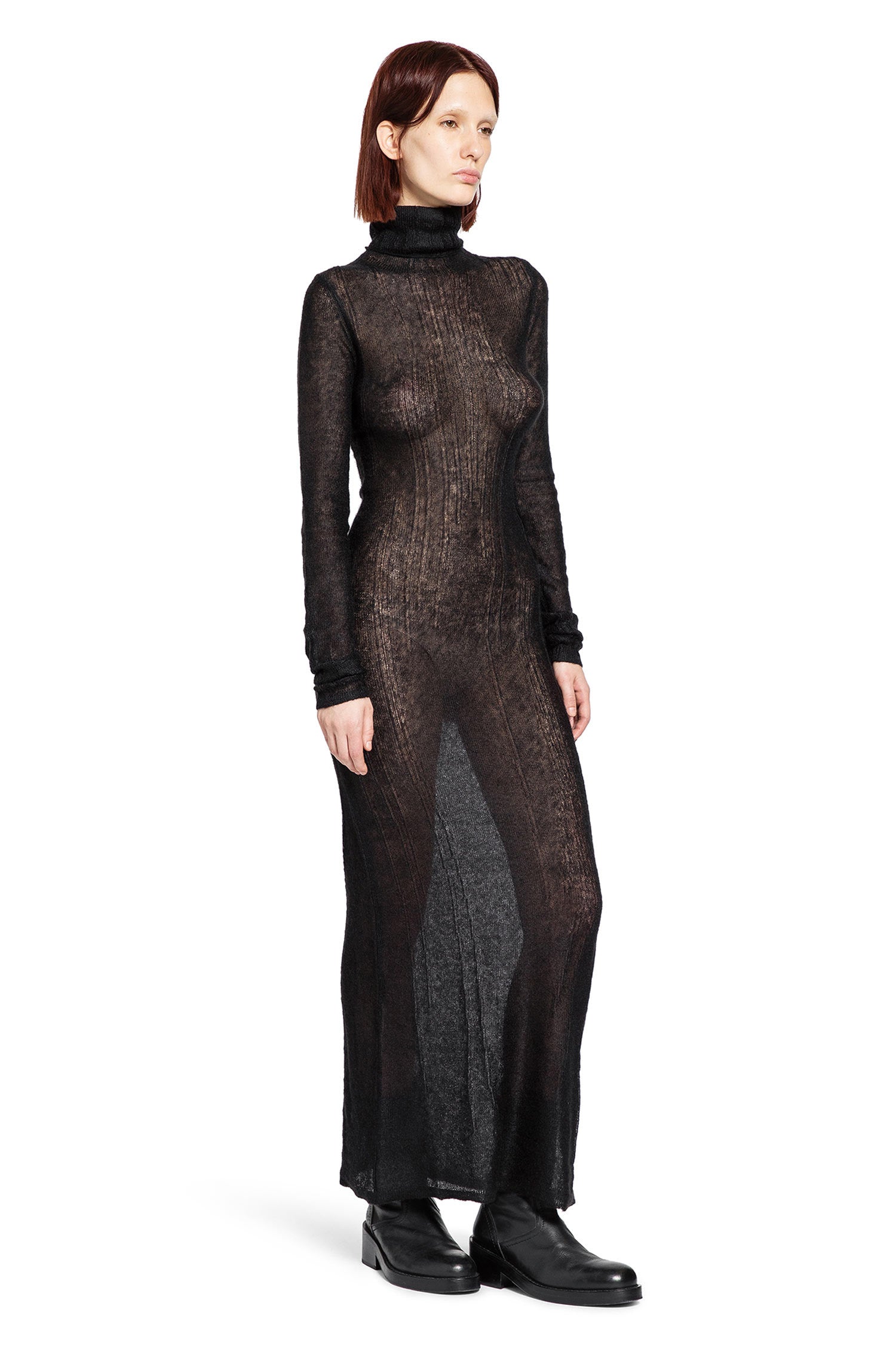 Mohair Turtleneck Dress