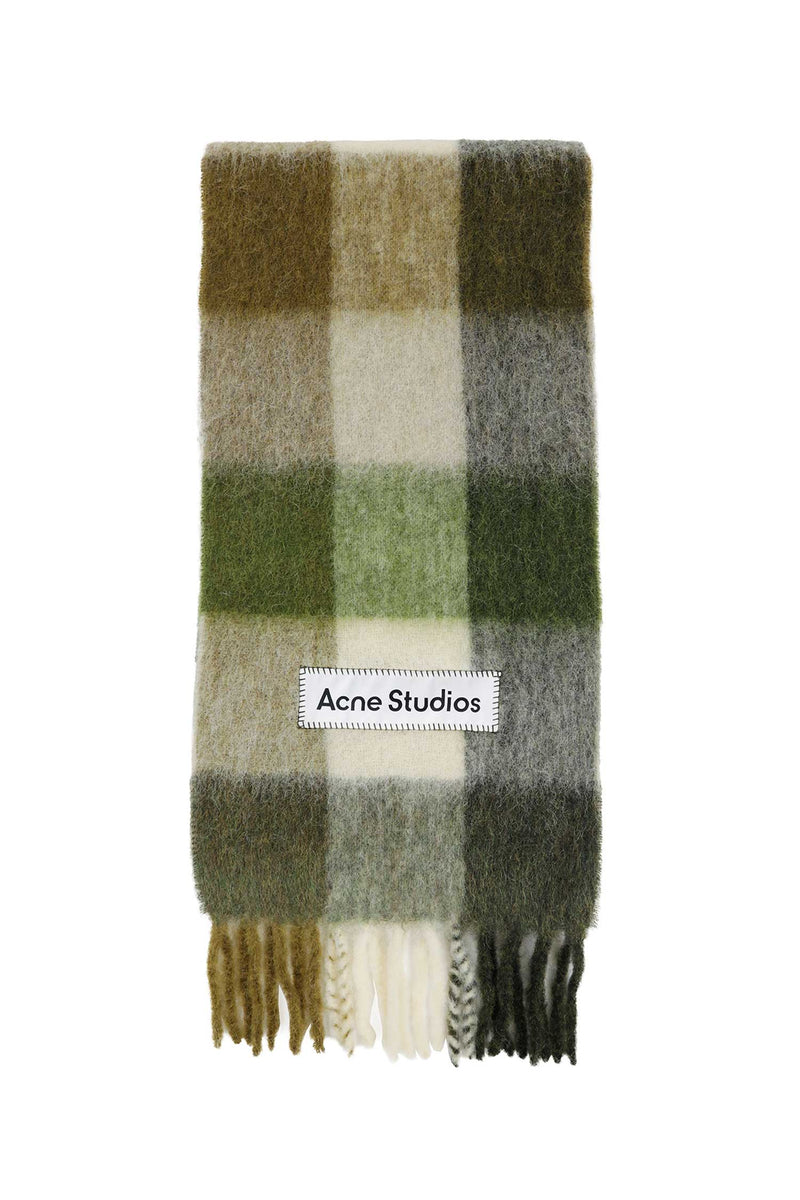 ACNE STUDIOS Mohair Check Scarf man