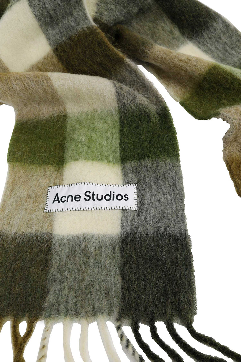 ACNE STUDIOS Mohair Check Scarf man