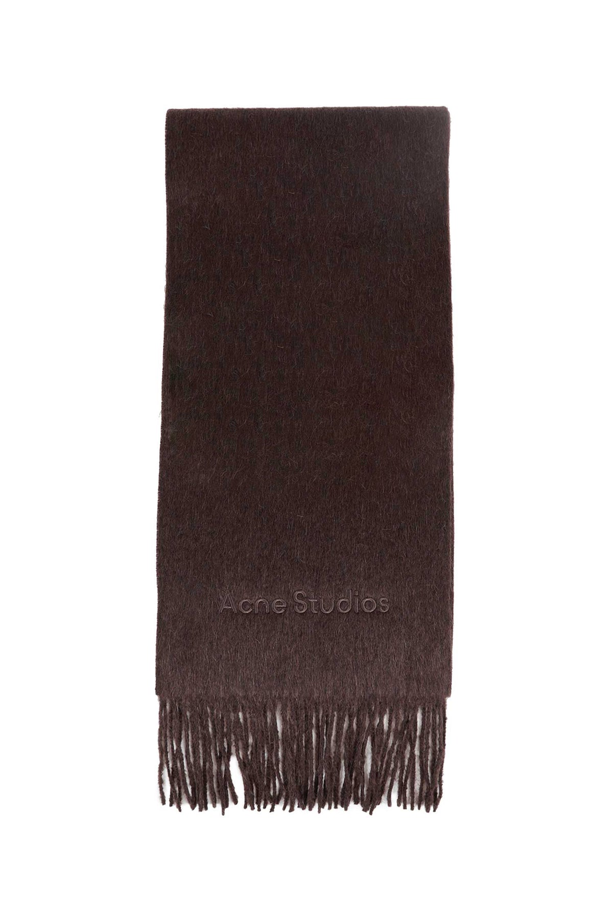 ACNE STUDIOS Alpaca Wool Logo Scarf unisex