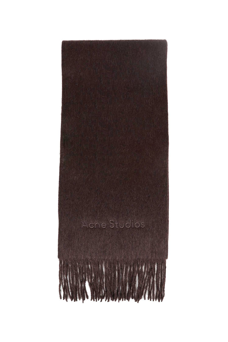 ACNE STUDIOS Alpaca Wool Logo Scarf unisex