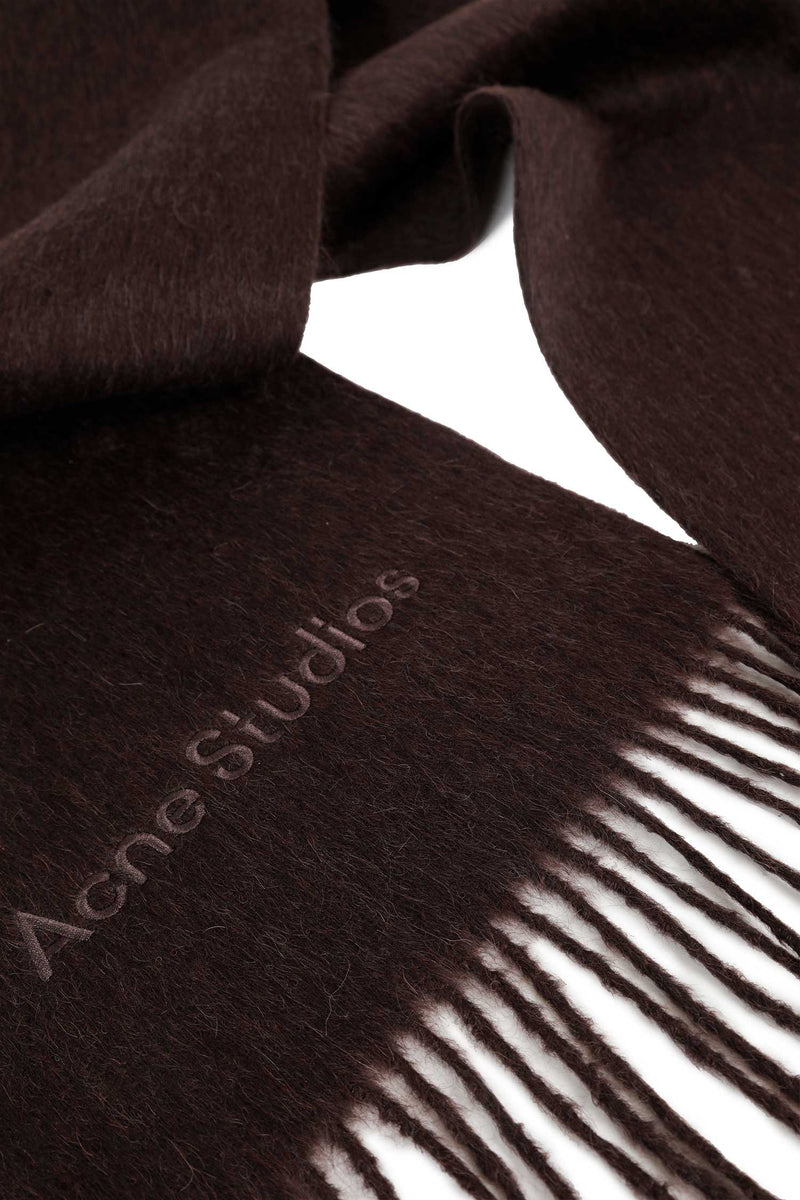 ACNE STUDIOS Alpaca Wool Logo Scarf unisex