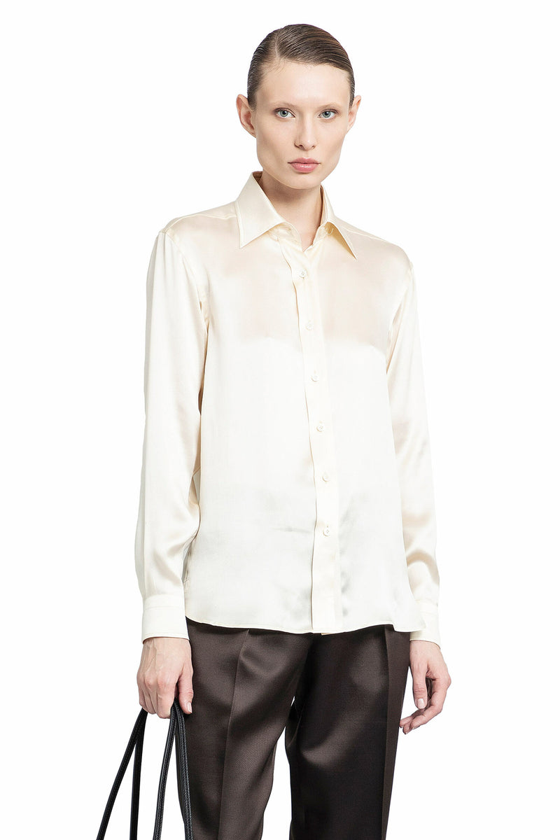 TOM FORD WOMAN OFF-WHITE SHIRTS