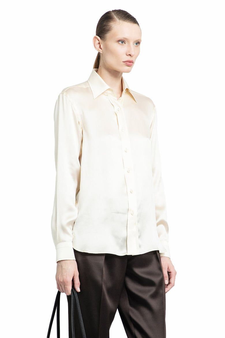 TOM FORD WOMAN OFF-WHITE SHIRTS