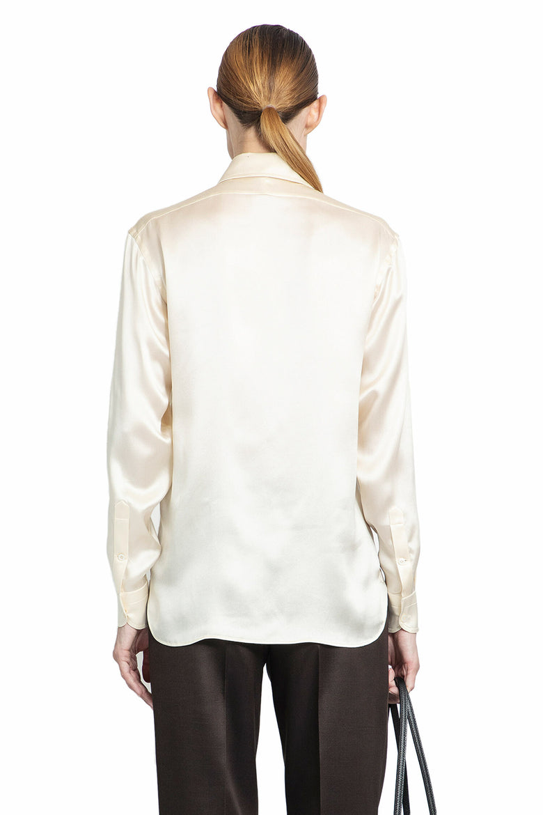 TOM FORD WOMAN OFF-WHITE SHIRTS