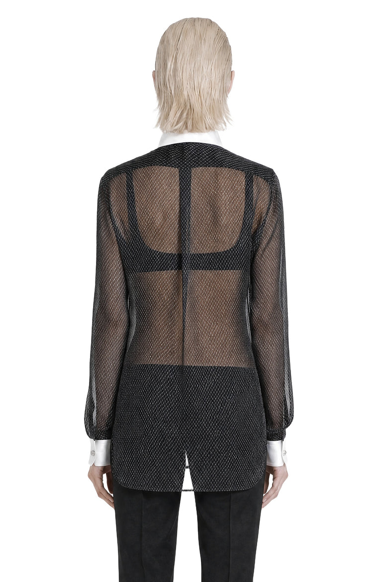 TOM FORD Printed Losange Silk Chiffon Skirt woman