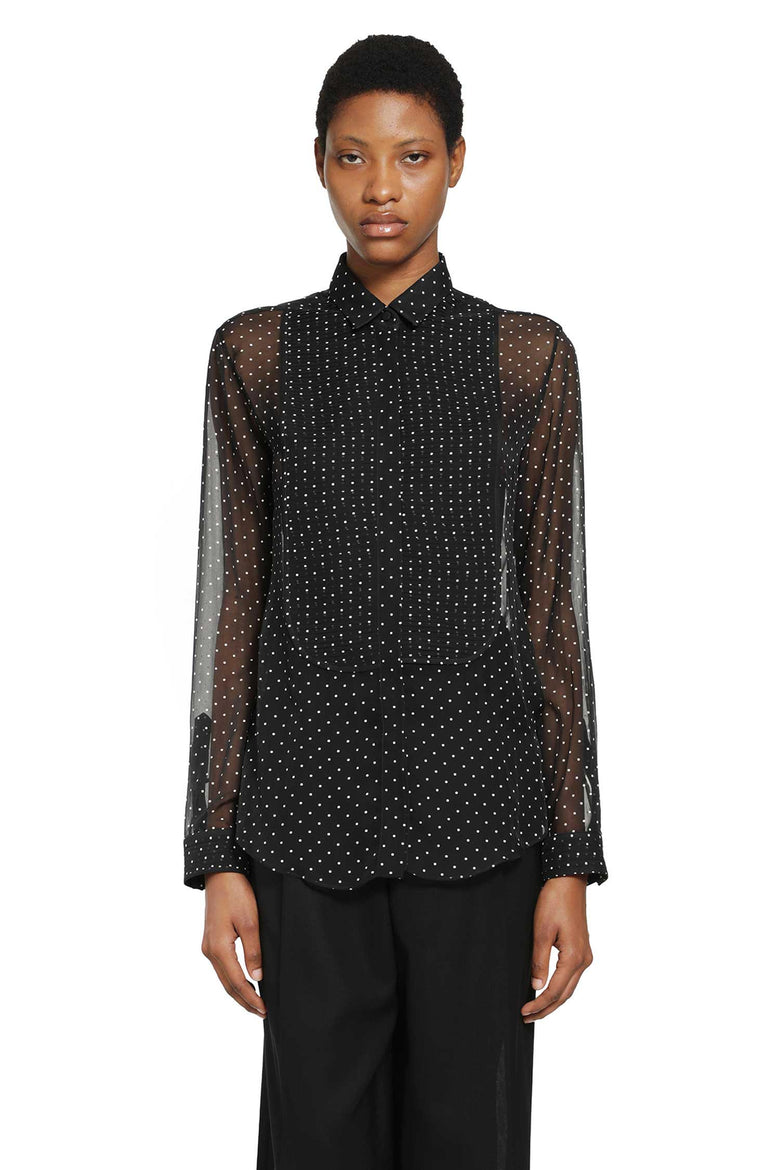 
              TOM FORD Polka Dot Silk Mulberry Shirt woman
            