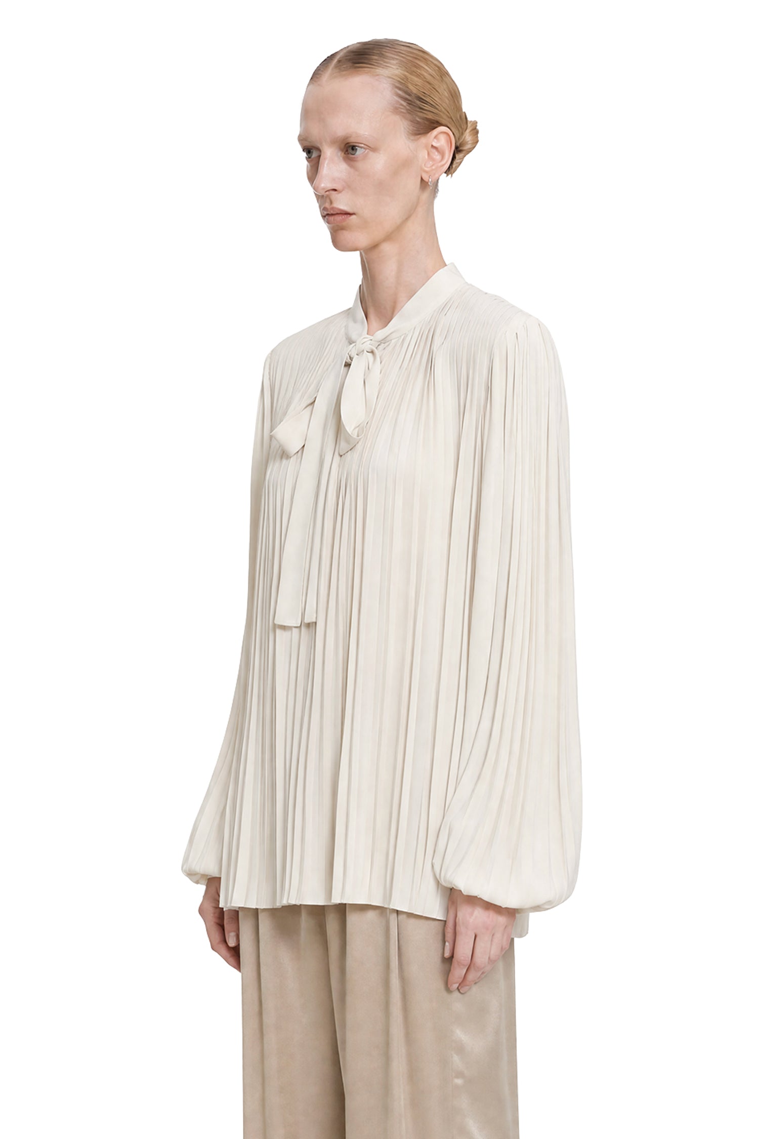 TOM FORD Pleated Viscose Crepe de Chine Shirt woman