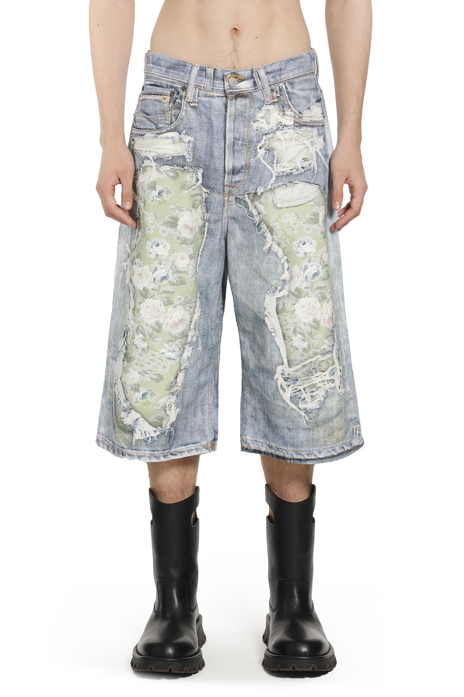 ACNE STUDIOS Trompel-L'Oeil Denim Shorts man