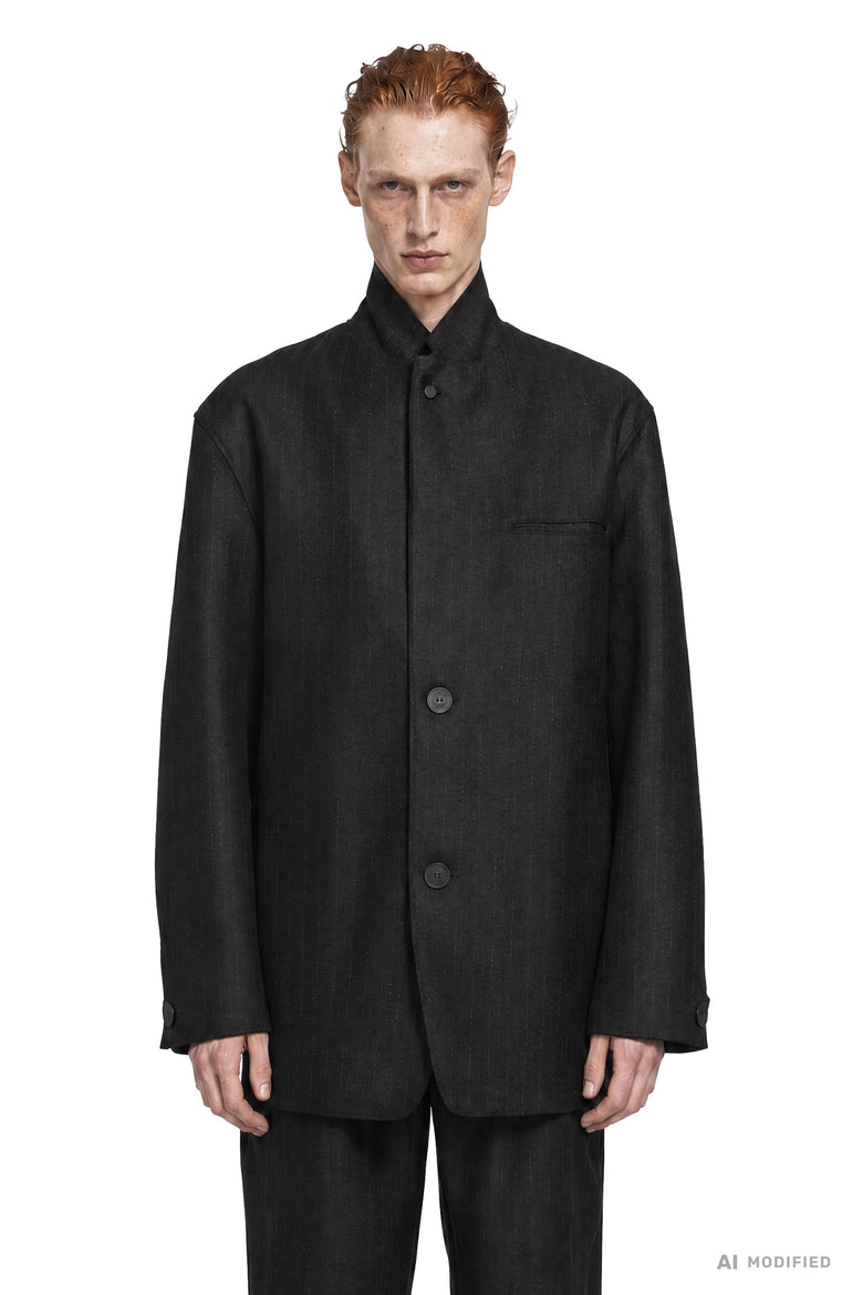 TRANSIT Pinstripe Wool Viscose Jacket man