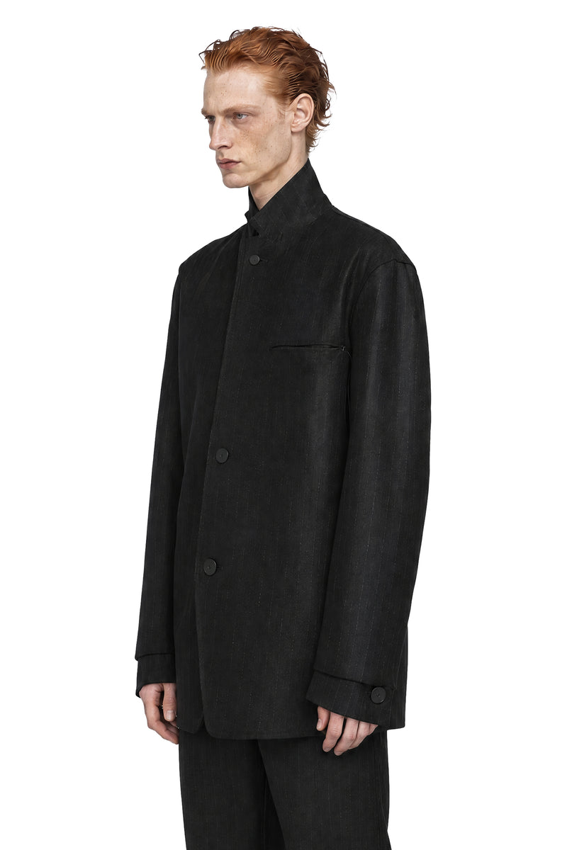 TRANSIT Pinstripe Wool Viscose Jacket man