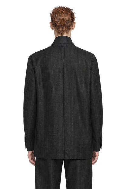 Pinstripe Wool Viscose Jacket