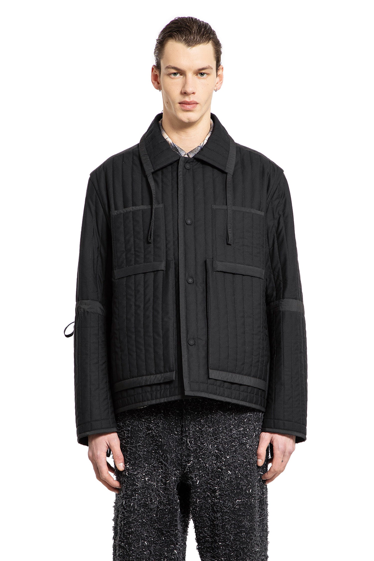 Wool Quilted Worker Jacket