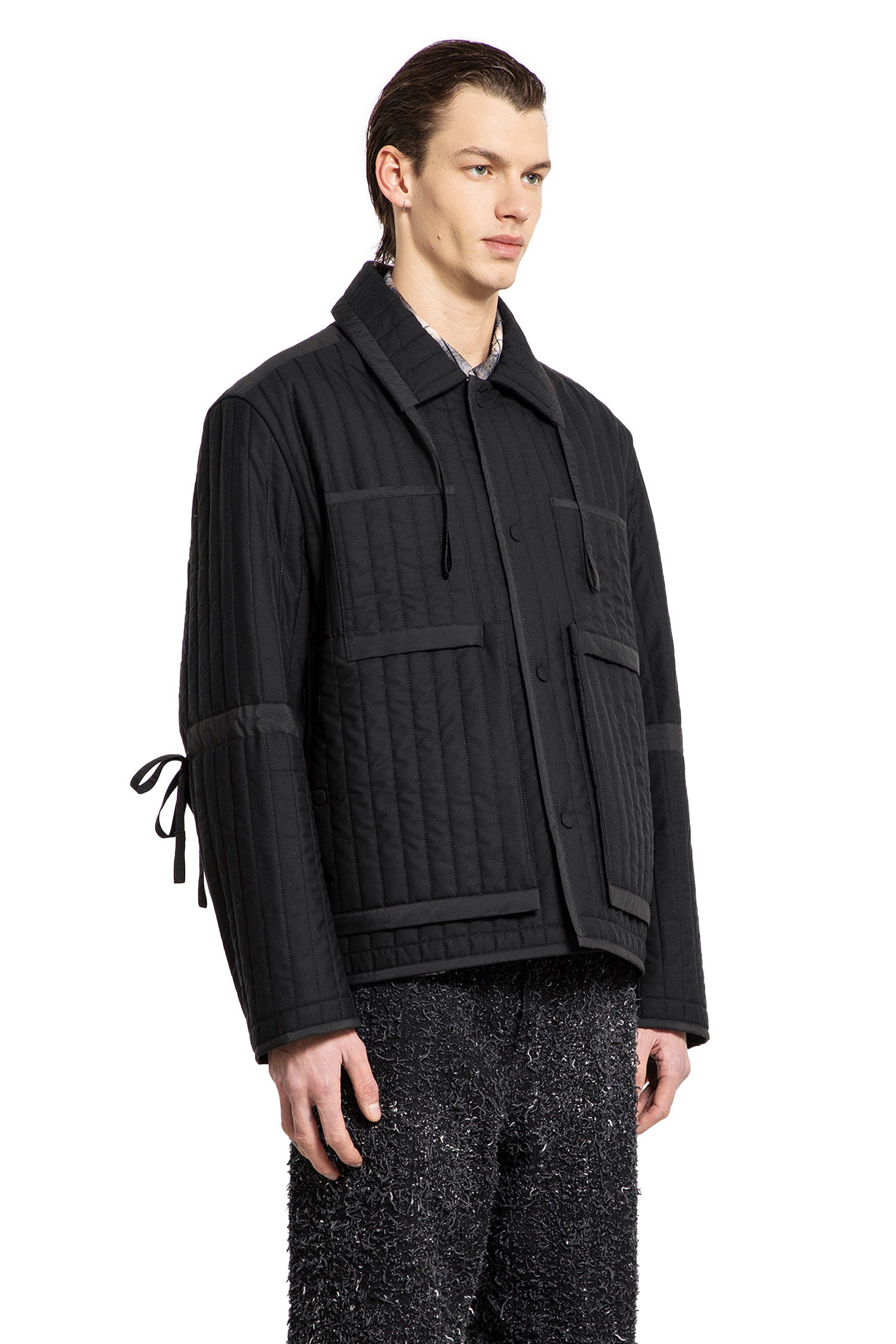 Wool Quilted Worker Jacket