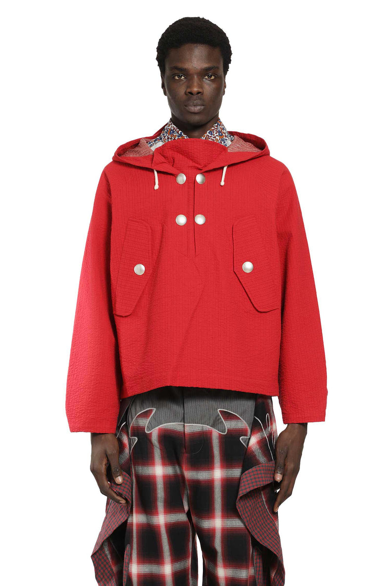 Embroidered Linestitch Cagoule