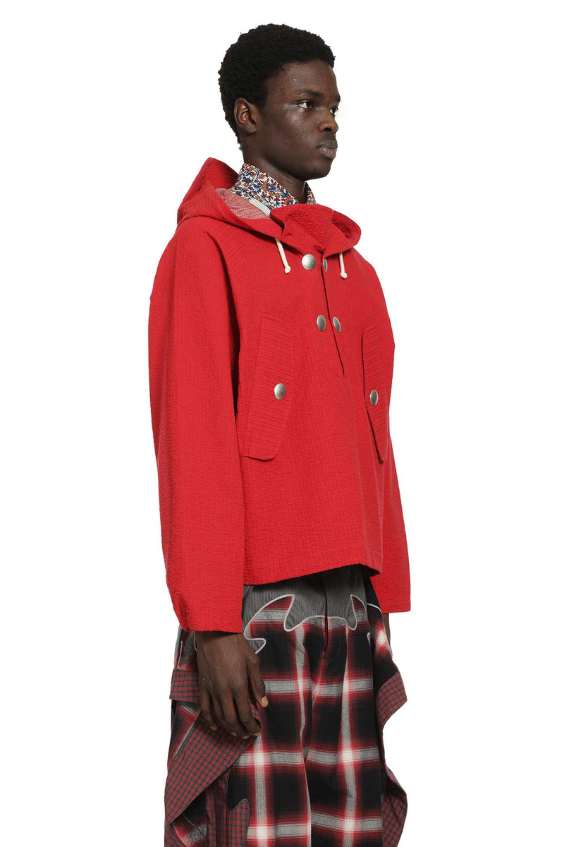 Embroidered Linestitch Cagoule