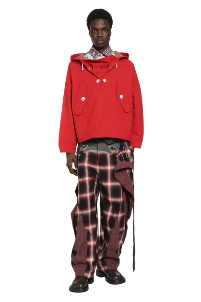 Embroidered Linestitch Cagoule